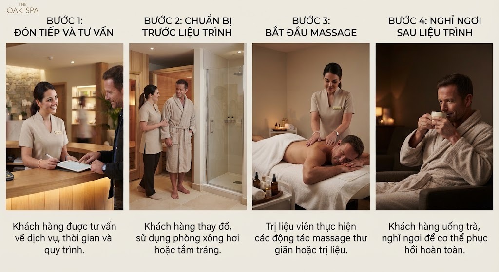 Quy trình đi massage lần đầu thường diễn ra như thế nào?